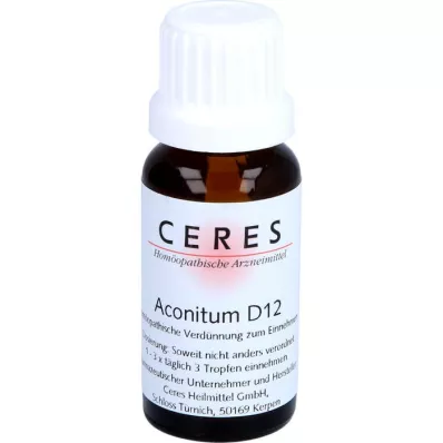 CERES Aconitum D 12 Diluizione, 20 ml
