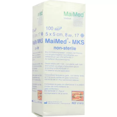 SCHLITZKOMPRESSEN 5x5 cm non sterile 8 volte, 100 pz SCHLITZKOMPRESSEN 5x5 cm non sterile 8 volte, 100 pz