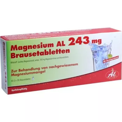 MAGNESIUM AL Compresse effervescenti da 243 mg, 40 pz