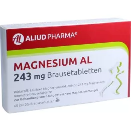 MAGNESIUM AL Compresse effervescenti da 243 mg, 60 pz