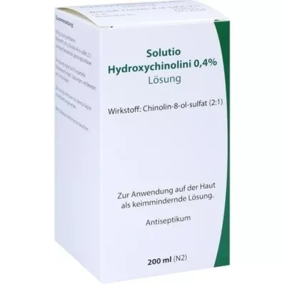 SOLUTIO IDROSSICHINA.0,4%, 200ml SOLUTIO IDROSSICHINA.0,4%, 200ml