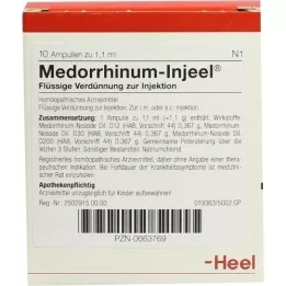 MEDORRHINUM Fiale Injeel, 10 pz