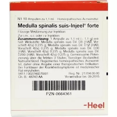 MEDULLA SPINALIS fiale suis Injeel forte, 10 pz MEDULLA SPINALIS fiale suis Injeel forte, 10 pz
