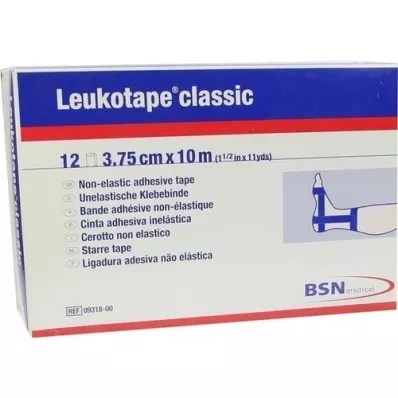 LEUKOTAPE Classico 3,75 cmx10 m blu, 12 pz LEUKOTAPE Classico 3,75 cmx10 m blu, 12 pz