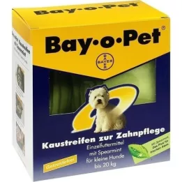 BAY O PET Strisce da masticare Dental Care alla menta per cani di piccola taglia, 140 g