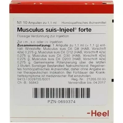 MUSCULUS SUIS Fiale Injeel forte, 10 pz