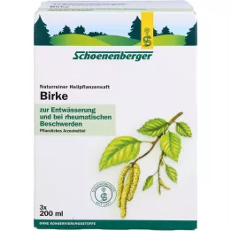 BIRKENSAFT Succhi di piante officinali Schoenenberger, 3X200 ml