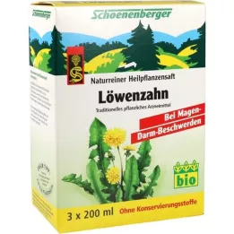 LÖWENZAHN SAFT Succhi di piante officinali Schoenenberger, 3X200 ml