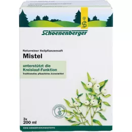 MISTEL SAFT Succhi di piante officinali Schoenenberger, 3X200 ml