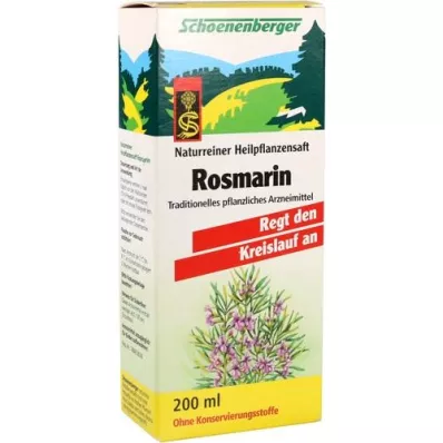ROSMARIN HEILPFLANZENSÄFTE Schoenenberger, 200 ml ROSMARIN HEILPFLANZENSÄFTE Schoenenberger, 200 ml