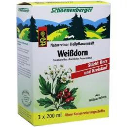WEISSDORN SAFT Succhi di piante officinali Schoenenberger, 3X200 ml