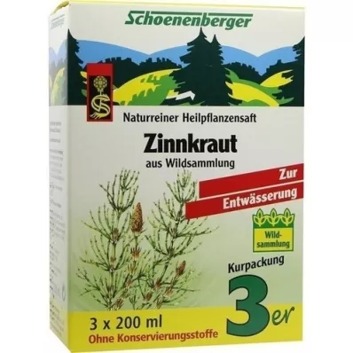 ZINNKRAUT SAFT Succhi di piante officinali Schoenenberger, 3X200 ml ZINNKRAUT SAFT Succhi di piante officinali Schoenenberger, 3X200 ml