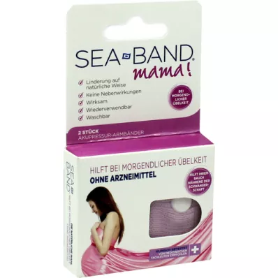 SEA-BAND fascia per digitopressione mama per donne incinte, 2 pezzi SEA-BAND fascia per digitopressione mama per donne incinte, 2 pezzi