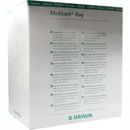 MEDICARE Sacco da letto sterile 2 l con tubo di scarico da 90 cm, 10 pz