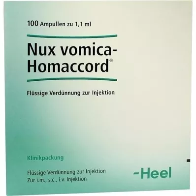 NUX VOMICA HOMACCORD Fiale, 100 pz NUX VOMICA HOMACCORD Fiale, 100 pz