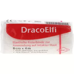 DRACOELFI benda elastica di fissaggio 8 cmx4 m krep.cello, 1 pezzo