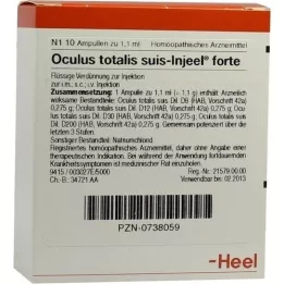 OCULUS totalis suis Injeel forte fiale, 10 pz