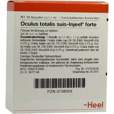 OCULUS totalis suis Injeel forte fiale, 10 pz