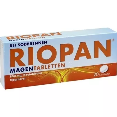 RIOPAN Compresse per lo stomaco compresse masticabili, 20 pz RIOPAN Compresse per lo stomaco compresse masticabili, 20 pz