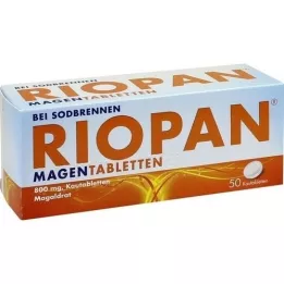RIOPAN Compresse per lo stomaco compresse masticabili, 50 pz