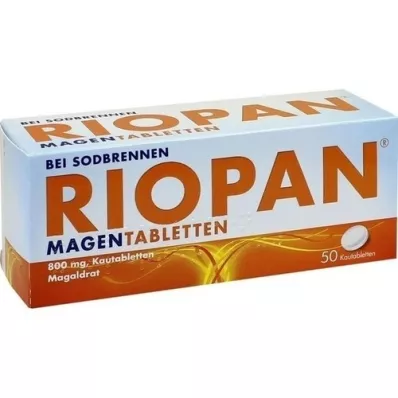 RIOPAN Compresse per lo stomaco compresse masticabili, 50 pz RIOPAN Compresse per lo stomaco compresse masticabili, 50 pz