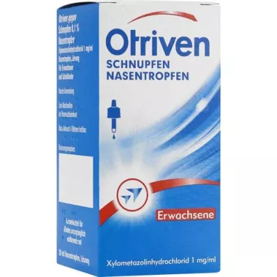OTRIVEN Gocce nasali 0,1% per adulti e dottori scolastici, 20 ml OTRIVEN Gocce nasali 0,1% per adulti e dottori scolastici, 20 ml