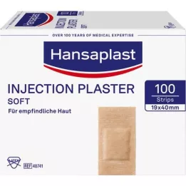 HANSAPLAST Strisce di cerotto morbido per iniezione 19x40 mm, 100 pezzi