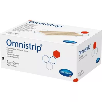 OMNISTRIP Strisce di sutura per ferite 6x76 mm, 150 pezzi OMNISTRIP Strisce di sutura per ferite 6x76 mm, 150 pezzi