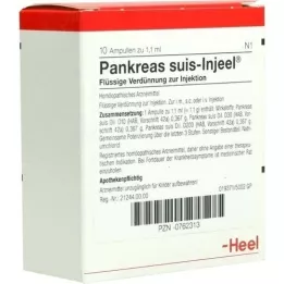 PANKREAS SUIS Fiale Injeel, 10 pz