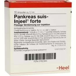 PANKREAS SUIS Fiale Injeel forte, 10 pz