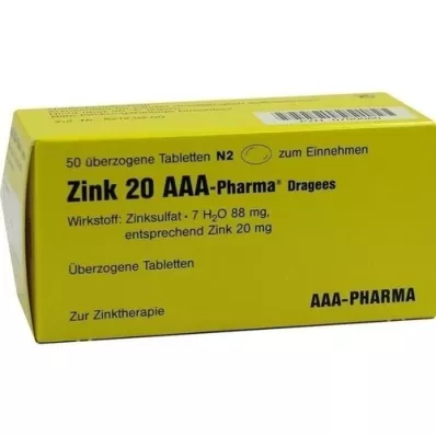 ZINK 20 AAA-Confetti farmaceutici, 50 pz ZINK 20 AAA-Confetti farmaceutici, 50 pz
