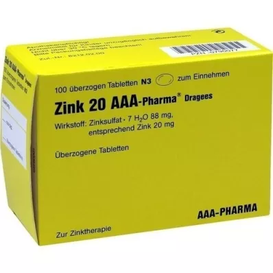 ZINK 20 AAA-Confetti farmaceutici, 100 pz ZINK 20 AAA-Confetti farmaceutici, 100 pz
