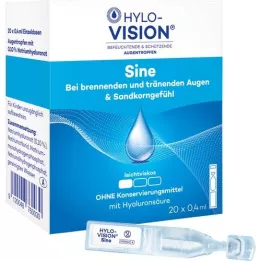 HYLO-VISION pipette monodose sinusoidali, 20X0,4 ml