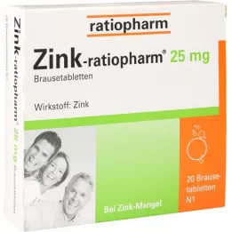 ZINK-RATIOPHARM Compresse effervescenti da 25 mg, 20 pz