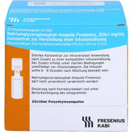 NATRIUMGLYCEROPHOSPHAT Fiala soluzione per infusione concentrata, 20X10 ml