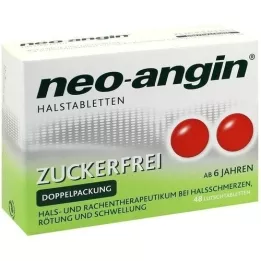 NEO-ANGIN Pastiglie per la gola senza zucchero, 48 pz
