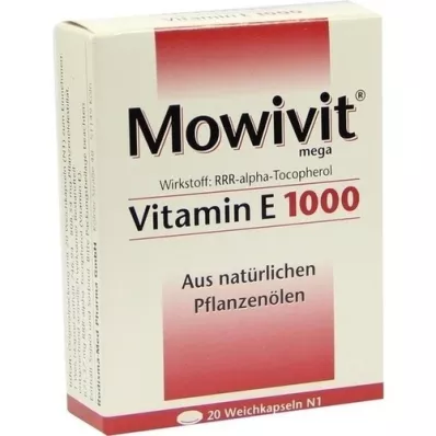 MOWIVIT Vitamina E 1000 capsule, 20 pz