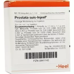 PROSTATA SUIS Fiale Injeel, 10 pz