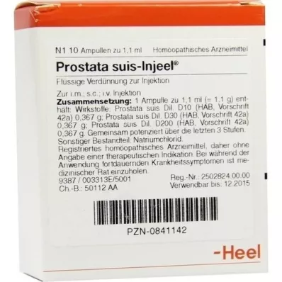 PROSTATA SUIS Fiale Injeel, 10 pz PROSTATA SUIS Fiale Injeel, 10 pz