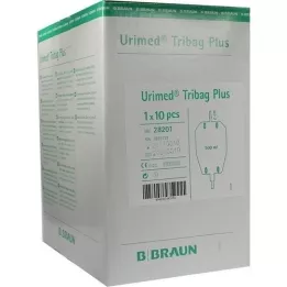 URIMED Sacca urina Tribag Plus 500ml con ansa 2cm, 10 pz