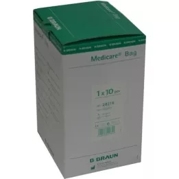 MEDICARE Bettl.unst.2 l con tubo di scarico da 120 cm, 10 pz