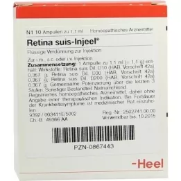 RETINA SUIS Fiale Injeel, 10 pz