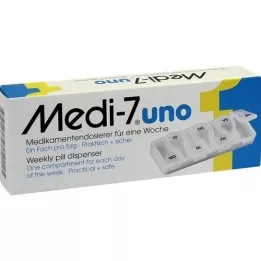 MEDI Dispenser farmaci 7 uno per 7 giorni bianco, 1 pezzo