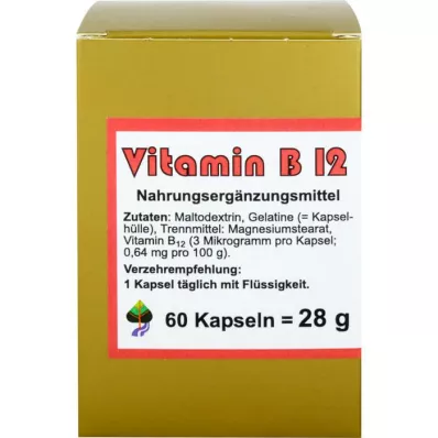 VITAMIN CAPSULE B12, 60 pz