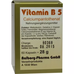 VITAMIN CAPSULE B5, 60 pz