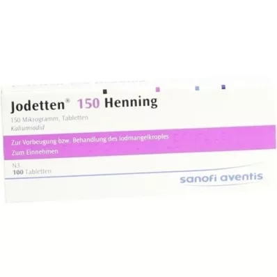 JODETTEN 150 compresse Henning, 100 pz