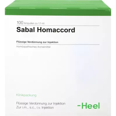 SABAL HOMACCORD Fiale, 100 pz