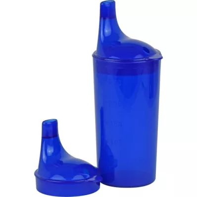 TRINKBECHER con 2 coperchi blu, 1 pz