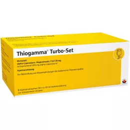 THIOGAMMA Flaconi per iniezione Turbo Set, 5X50 ml