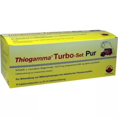 THIOGAMMA Flaconi per iniezione Turbo Set Pur, 10X50 ml THIOGAMMA Flaconi per iniezione Turbo Set Pur, 10X50 ml
